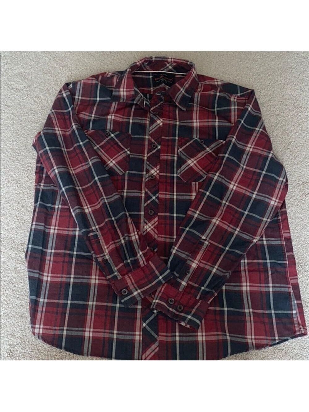 Vintage Flannel Red Black Weatherproof